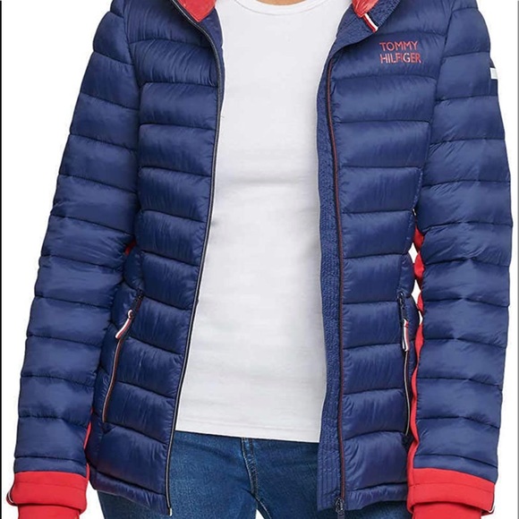 Tommy Hilfiger packable fitted puffer jacket NWT - Picture 2 of 9